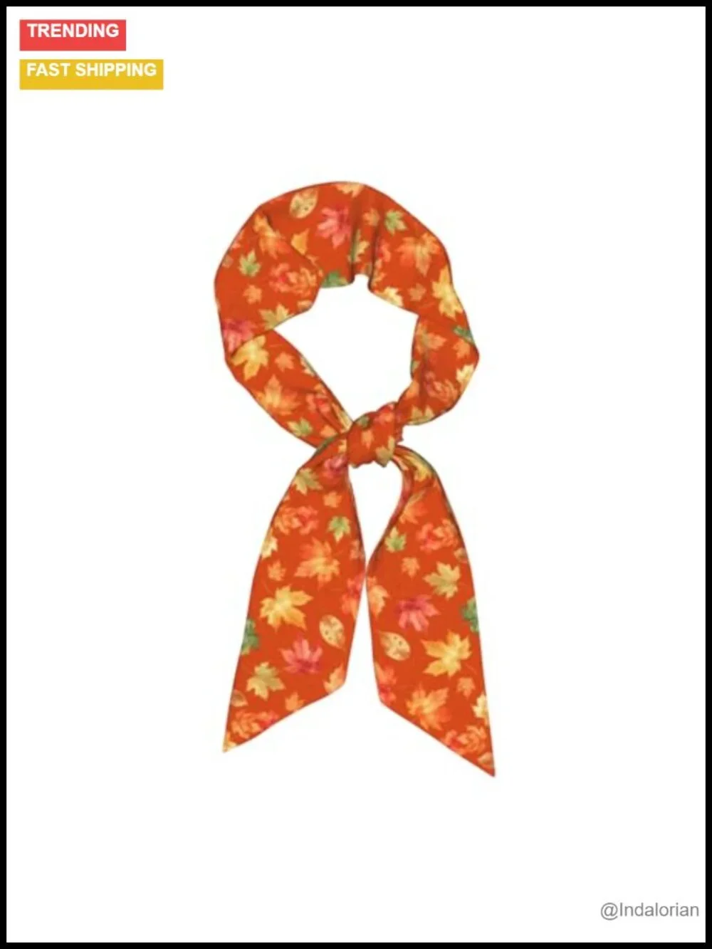 Long Skinny Scarf Silky Satin Hair Scarf Ponytail Headband Purse Bag Accessory